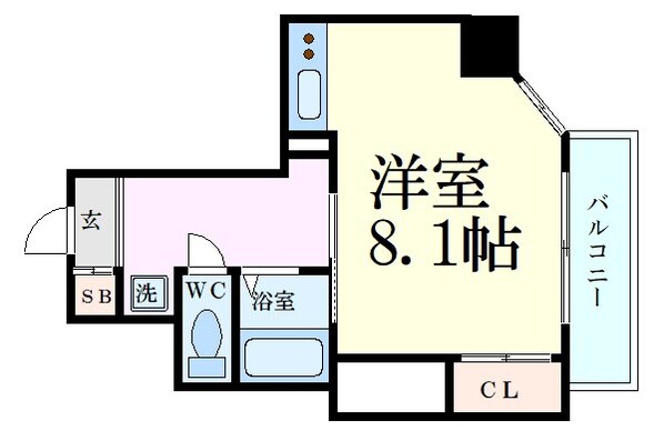 中崎町駅 徒歩5分 10階の物件間取画像